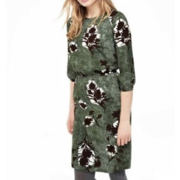 Boden Jodie Floral Day Dress Size 4 Long - Picture 1 of 11